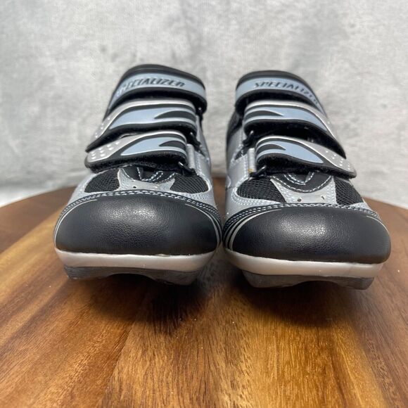 Specialized Cycling Shoes Womens US 9 Silver Black Hook & Loop BG 6103-3540 - Picture 5 of 16
